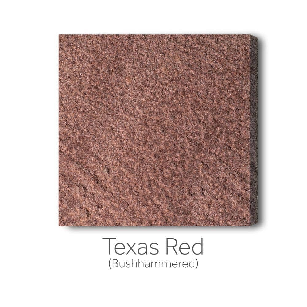 Texas-Red-Bush Hammered